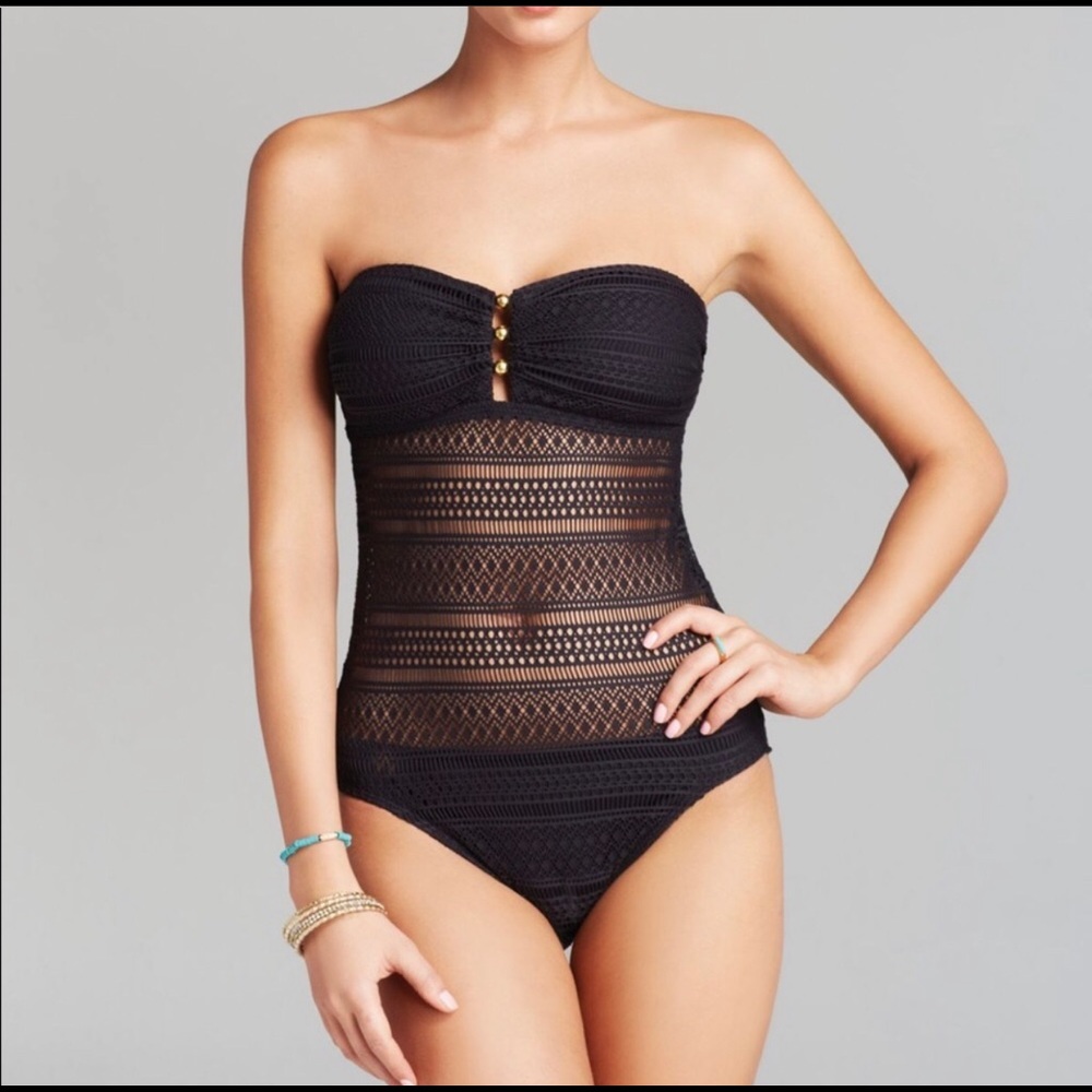 Ralph Lauren Women’s Mesh Swimsuit Support Strap